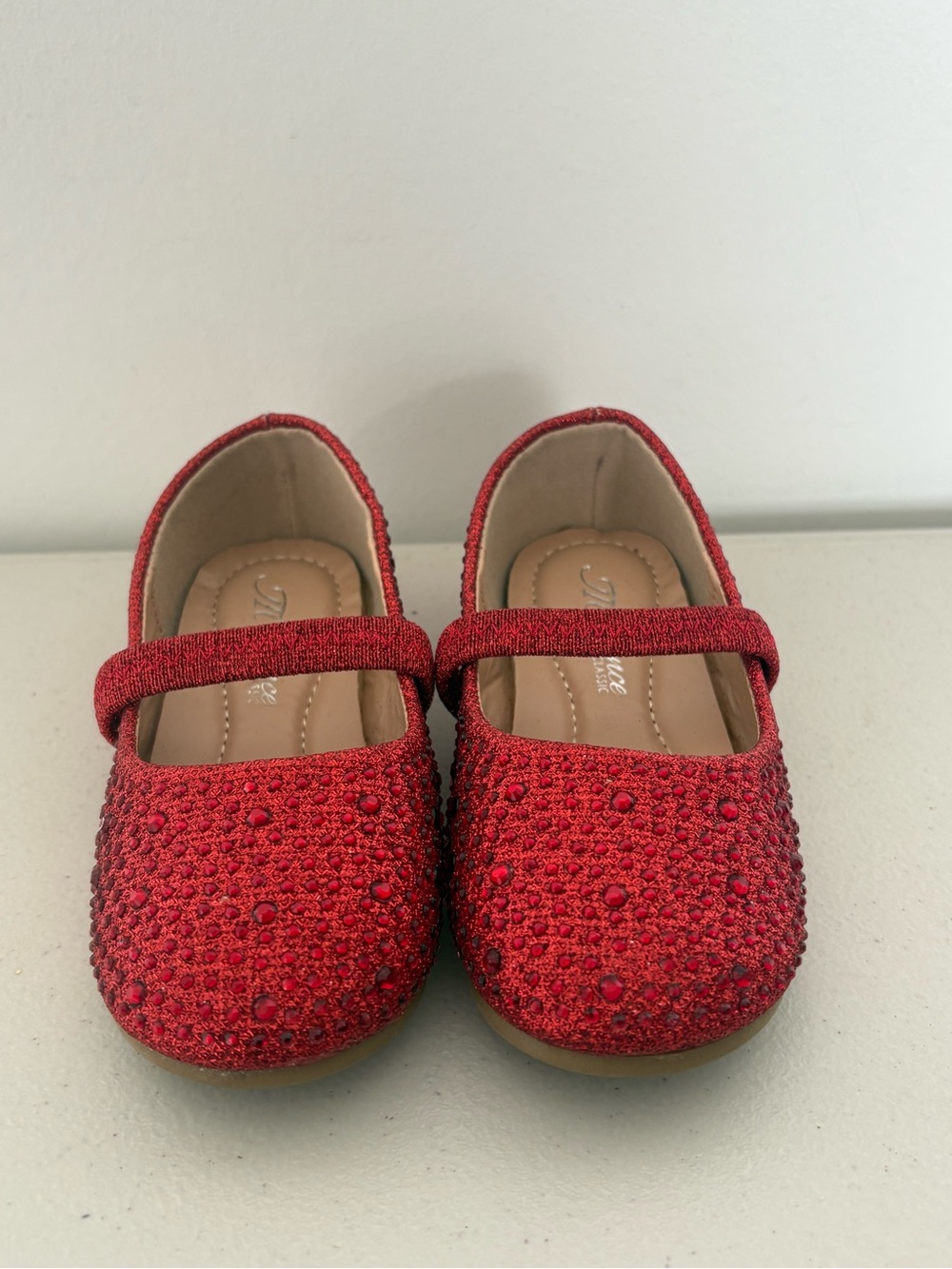 Sparkling Red Girls Mary Jane Dress Shoes